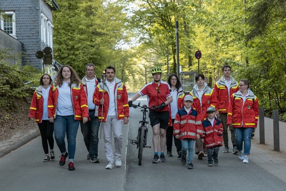 Fackellauf_LVNR_KVWuppertal2 DRK Fackel beim KV Wuppertal