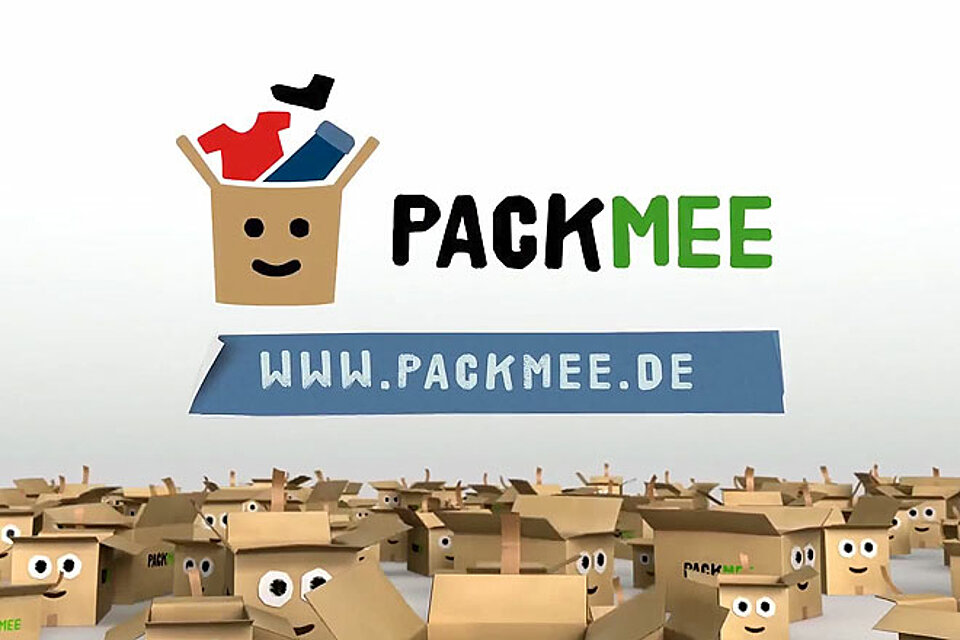 DRK Kooperation mit Packmee Das Logo von Packmee