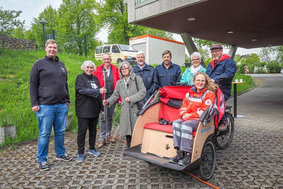Fackellauf_LV_WL_KVBochum2 DRK-Fackel beim KV Bochum