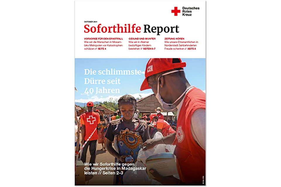 Titelseite des Soforthilfe Reports 3/2021 Titelseite des Soforthilfe Reports 3/2021