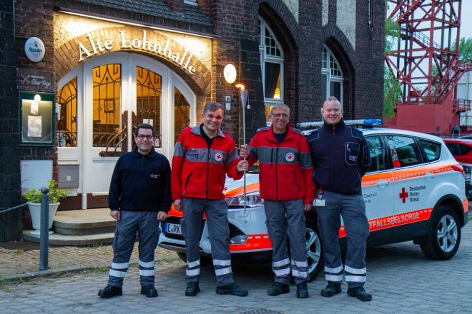 Fackellauf_LVNR_KVEssen1 DRK-Fackel beim KV Essen