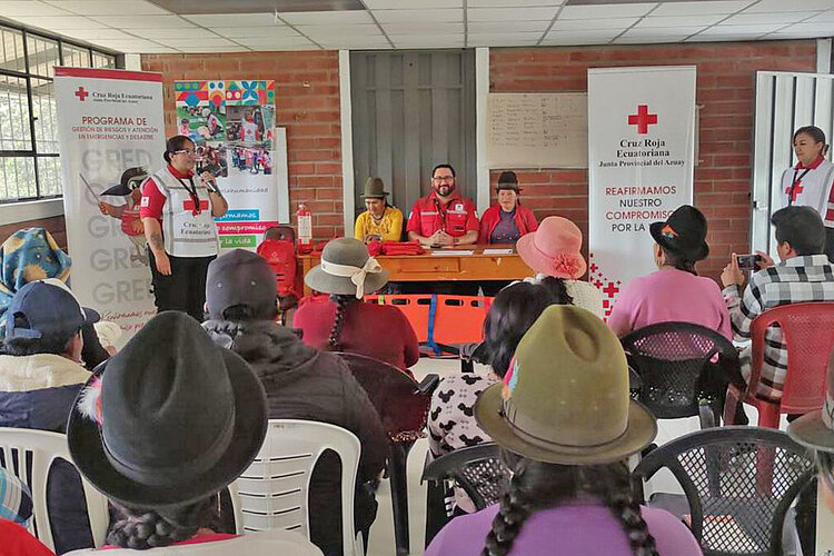 Schulung des Ecuadorianischen Roten Kreuzes 