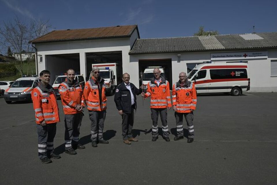 Fackellauf_LVHessen_KVDieburg2 Ehrenamtliche des KV Dieburg mit der DRK-Fackel