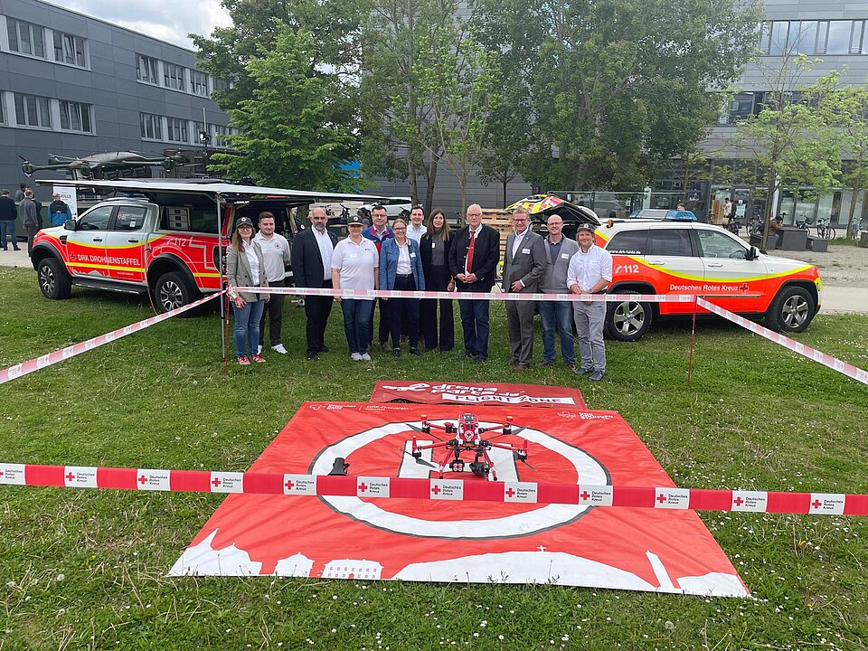 Drohnentag Gruppenbild Gruppenbild vom Drohnentag am 04.05.2024