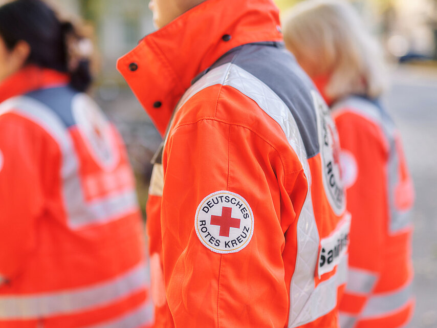 Red Cross staff members