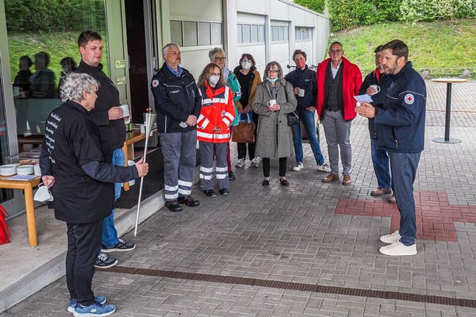Fackellauf_LV_WL_KVBochum3 DRK-Fackel beim KV Bochum