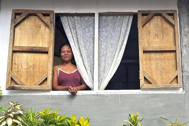 Woman at a window