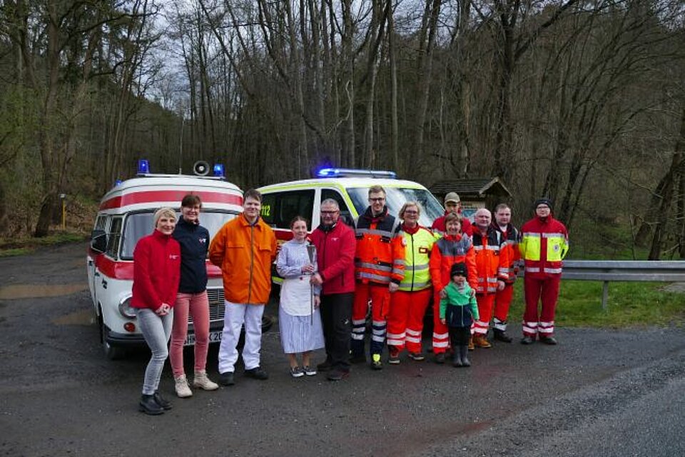 Fackellauf_LVTh_KVJena_UEbernahmeSOK DRK-Fackel Übernahme des KV Jena-Eisenberg-Stadtroda vom KV Saale-Orla-Kreis