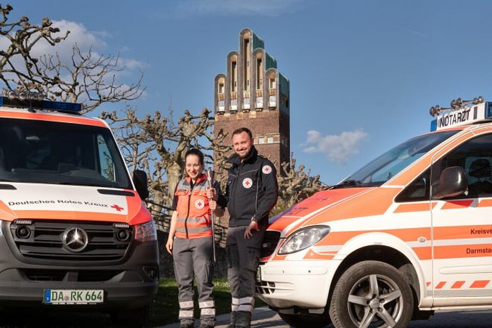 Fackellauf_LVHE_KVDarmstadt-Stadt2 DRK-Fackel beim KV Darmstadt-Stadt