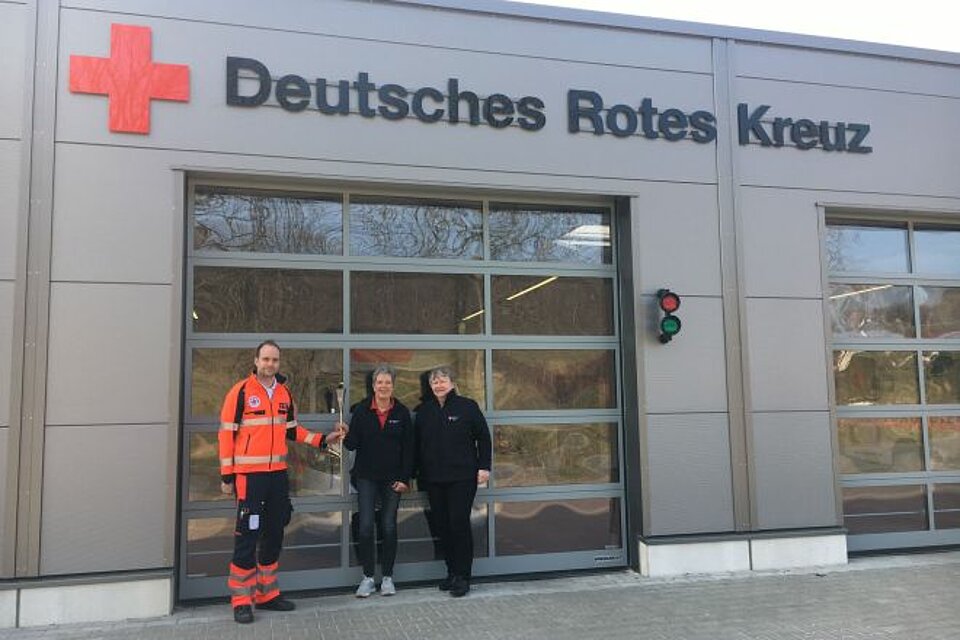 Fackellauf_LVNieSa_KVWittlage5 Übergabe der DRK-Fackel vom KV Wittlage an den KV Osnabrück Nord