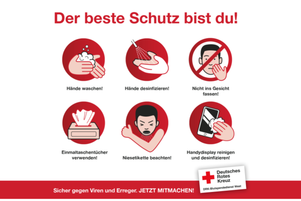 Schutz vor dem Coronavirus Anleitung zum Schutz vor dem Coronavirus
