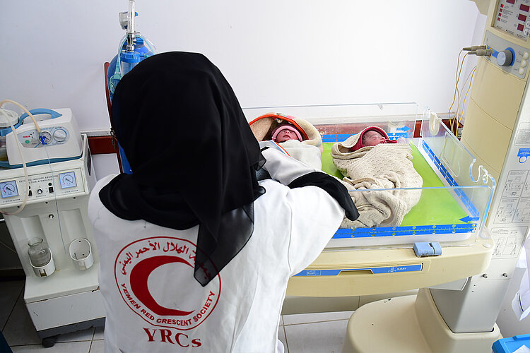 Versorgung im Kinderkrankenhaus in Jemen 