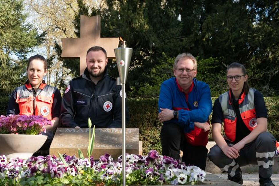 Fackellauf_LVHE_KVDarmstadt-Stadt1 DRK-Fackel beim KV Darmstadt-Stadt