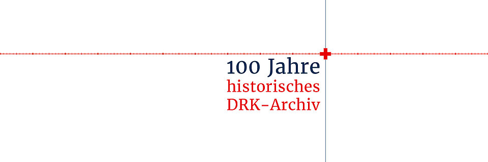 100 Jahre historisches DRK-Archiv Grafik zum Jubiläum des historischen DRK-Archivs