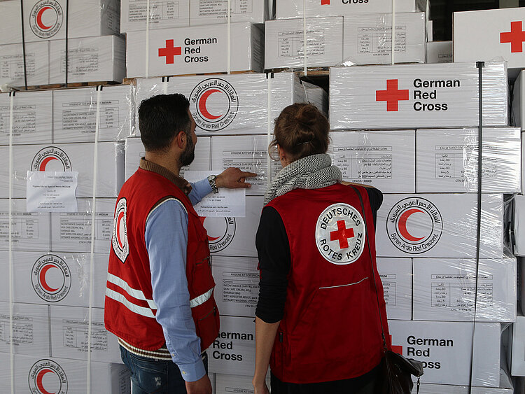 GRC keeps relief goods in Syria