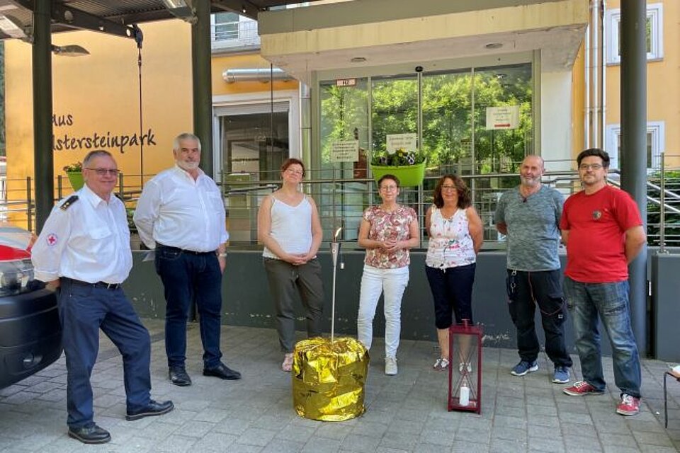 Fackellauf_LVSL_KVSt.Ingbert1 DRK-Fackel beim KV St. Ingbert