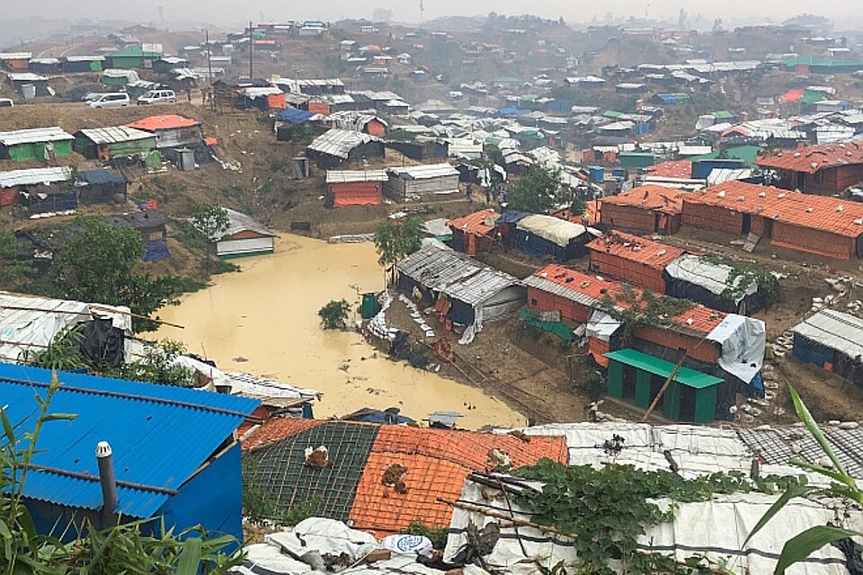 Monsun_in_Coxs_Bazar Überschwemmungen im Flüchtlingslager in Bangladesch