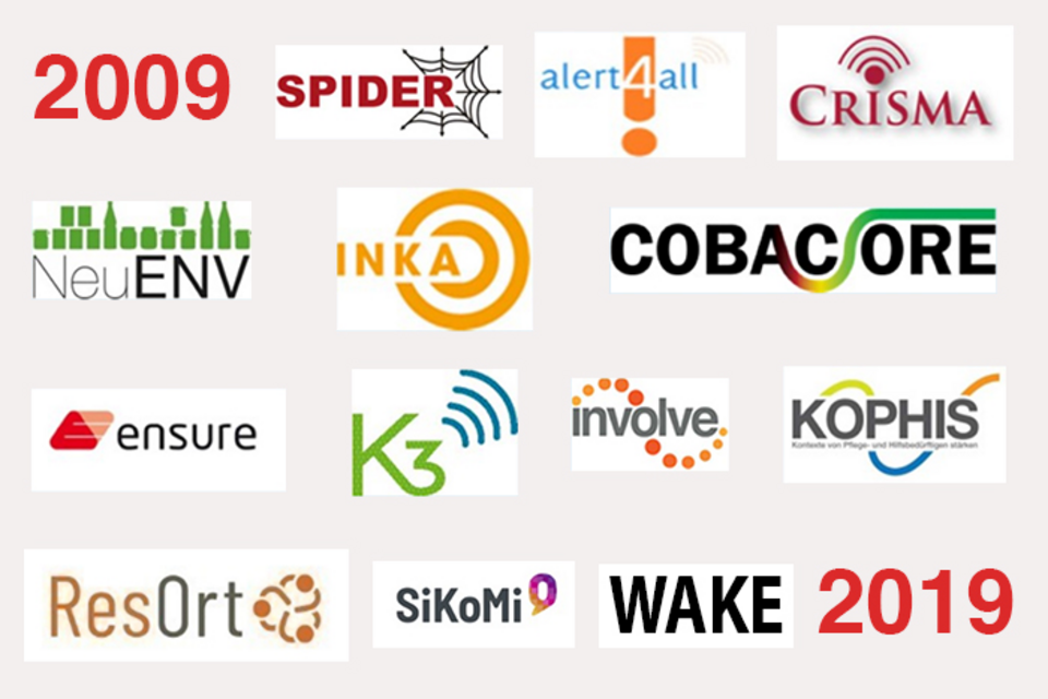 10 Jahre DRK-Forschung Logos der DRK-Forschungsprojekte