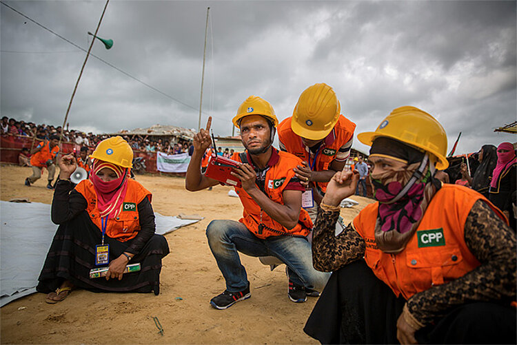 Commitment of the foundation: Volunteers in disaster prevention Disaster risk management through the commitment of the foundation