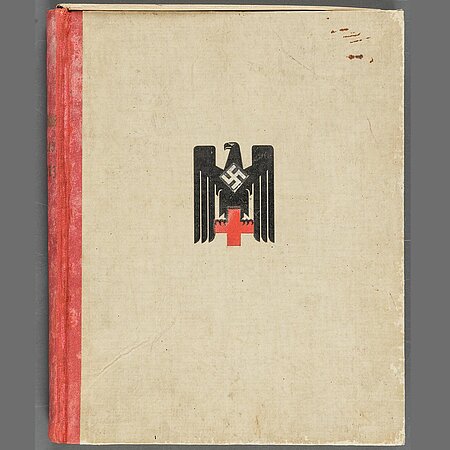 Titel eines Albums mit DRK-Logo der NS-Zeit