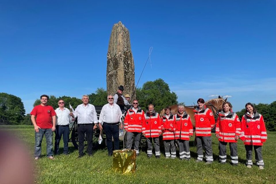 Fackellauf_LVSL_KVSt.Ingbert3 DRK-Fackel beim KV St. Ingbert