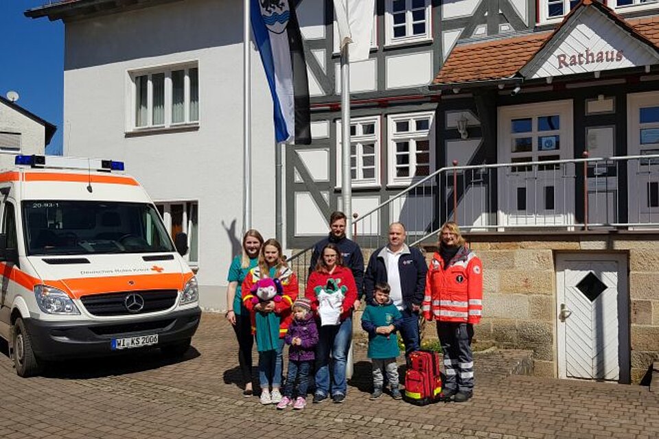 Fackellauf_LVHessen_KVSchwalm-Eder6 DRK-Fackel beim KV Schwalm-Eder