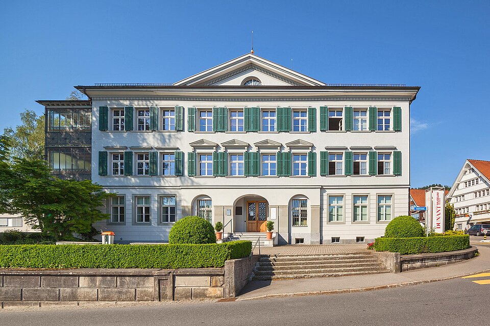 Frontseite des Dunant-Museum in Heiden