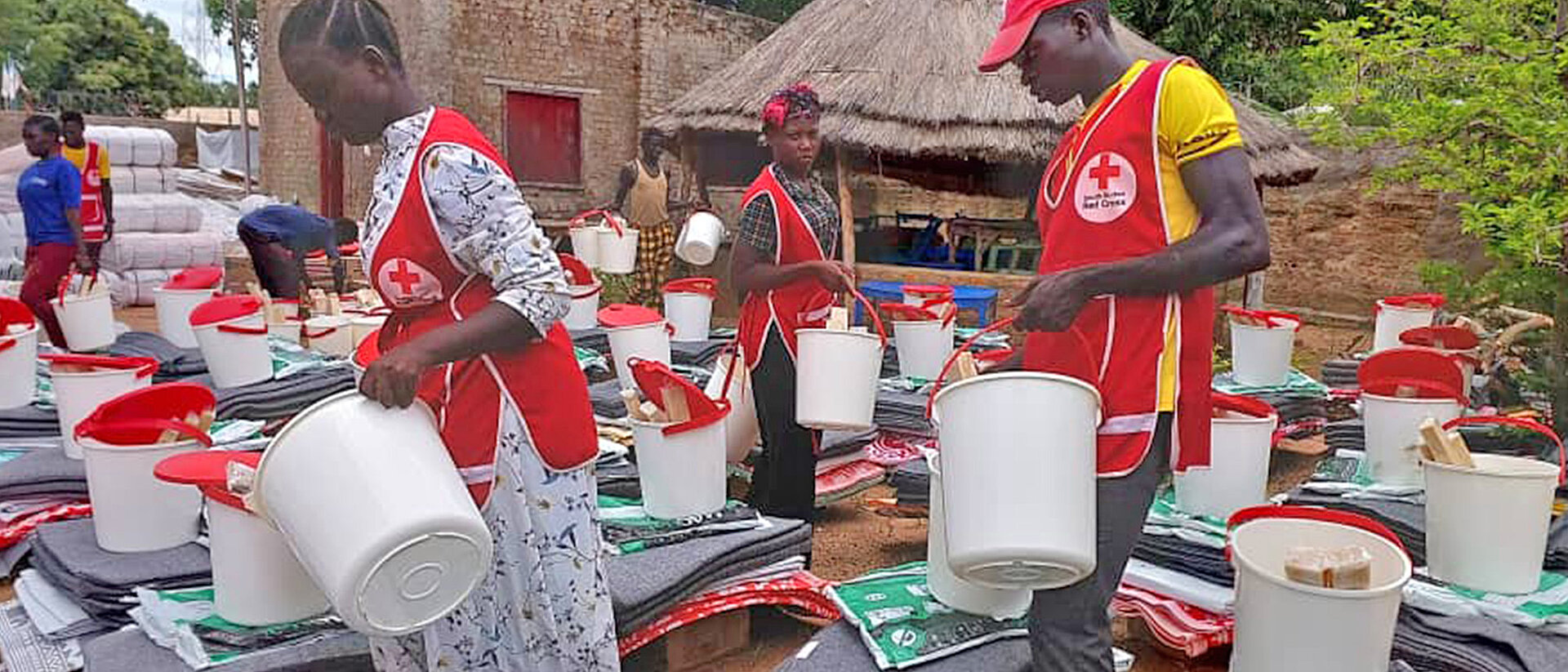 Hilfsgüterverteilung in Südsudan Hilfsgüterverteilung in Südsudan