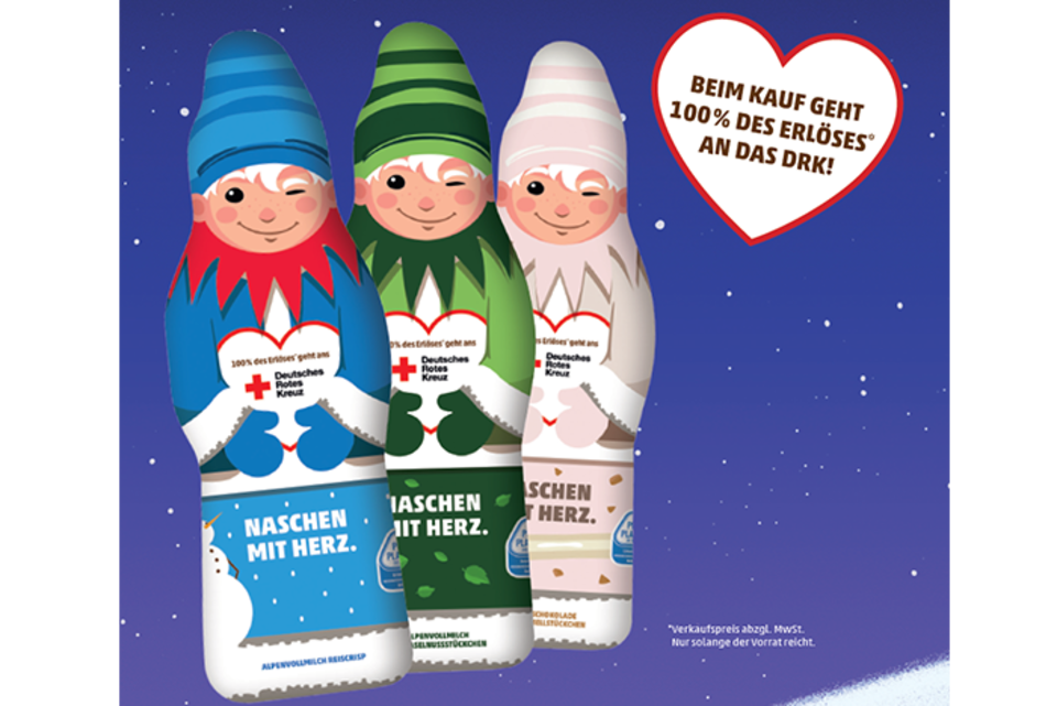 Penny_Zipfelmaenner_Aktion-Weihnachten2020 Schokoladenweihnachtsmänner der Kampagne „Weihnachten für alle“ von Penny